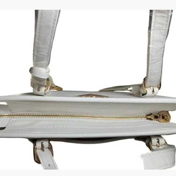 Valentino Orlandi Vegan Leather Tote and Wristlet Gold-Tone Hardware NWT - Picture 6 of 12